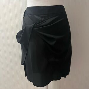 Helmut Lang Black Asymmetrical Skirt